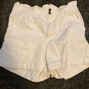 H&M white high waisted short
